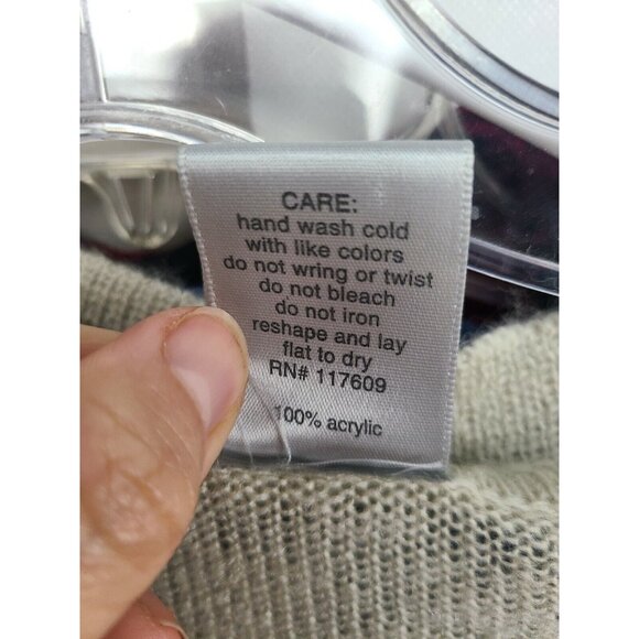 Modbe Womens Button Front Cardigan Small Beige Long Sleeve Ruffle Fairy - Picture 7 of 7